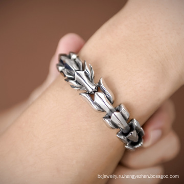 Shangjie OEM титановый сталь -стальной киль браслет из нержавеющей стали браслет серебряный браслет мужской канал браслет